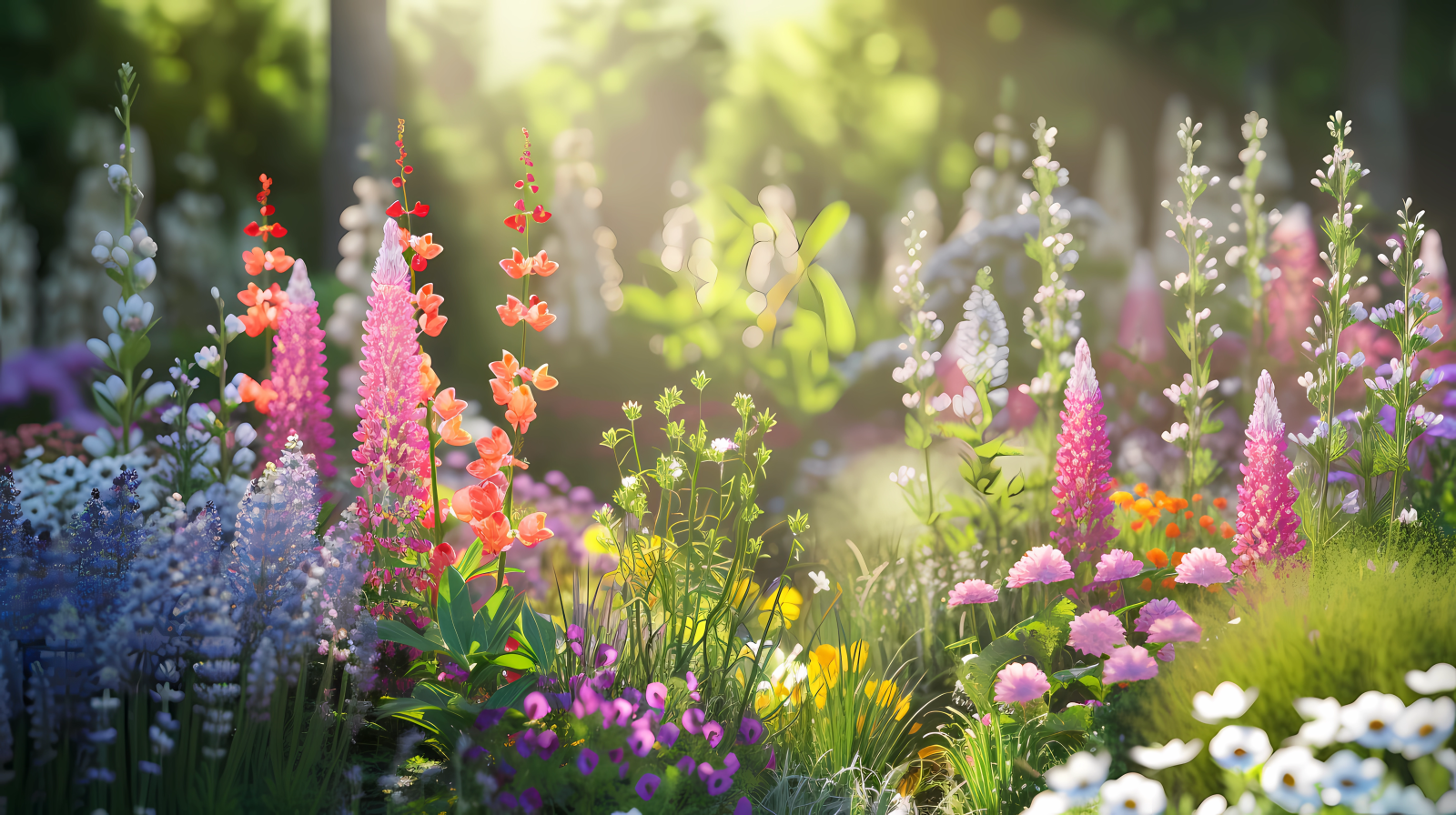 5824x3264 Wild flower garden 2 by BlueTechWizard