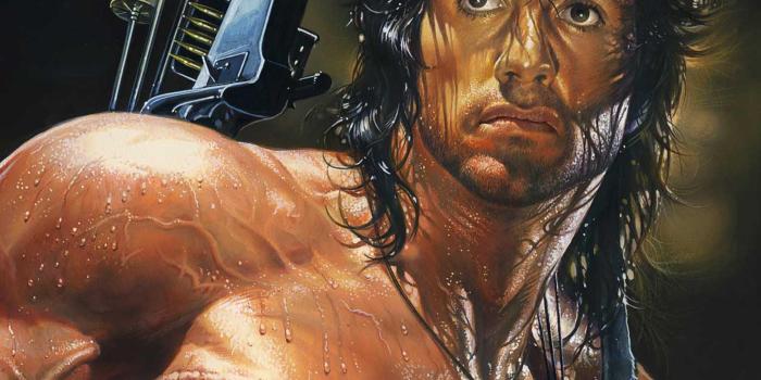 2250x5000 Rambo III movie film poster, Sylvester
