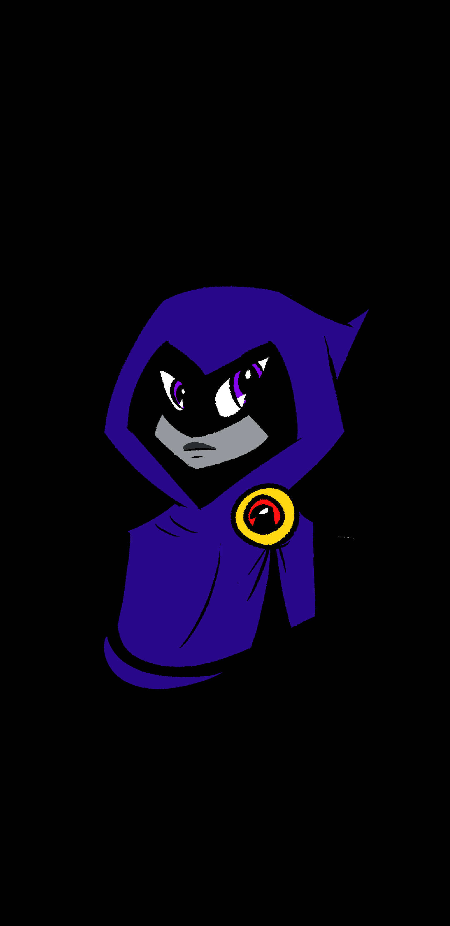 1440x2960 AMOLED phone wallpaper of Raven