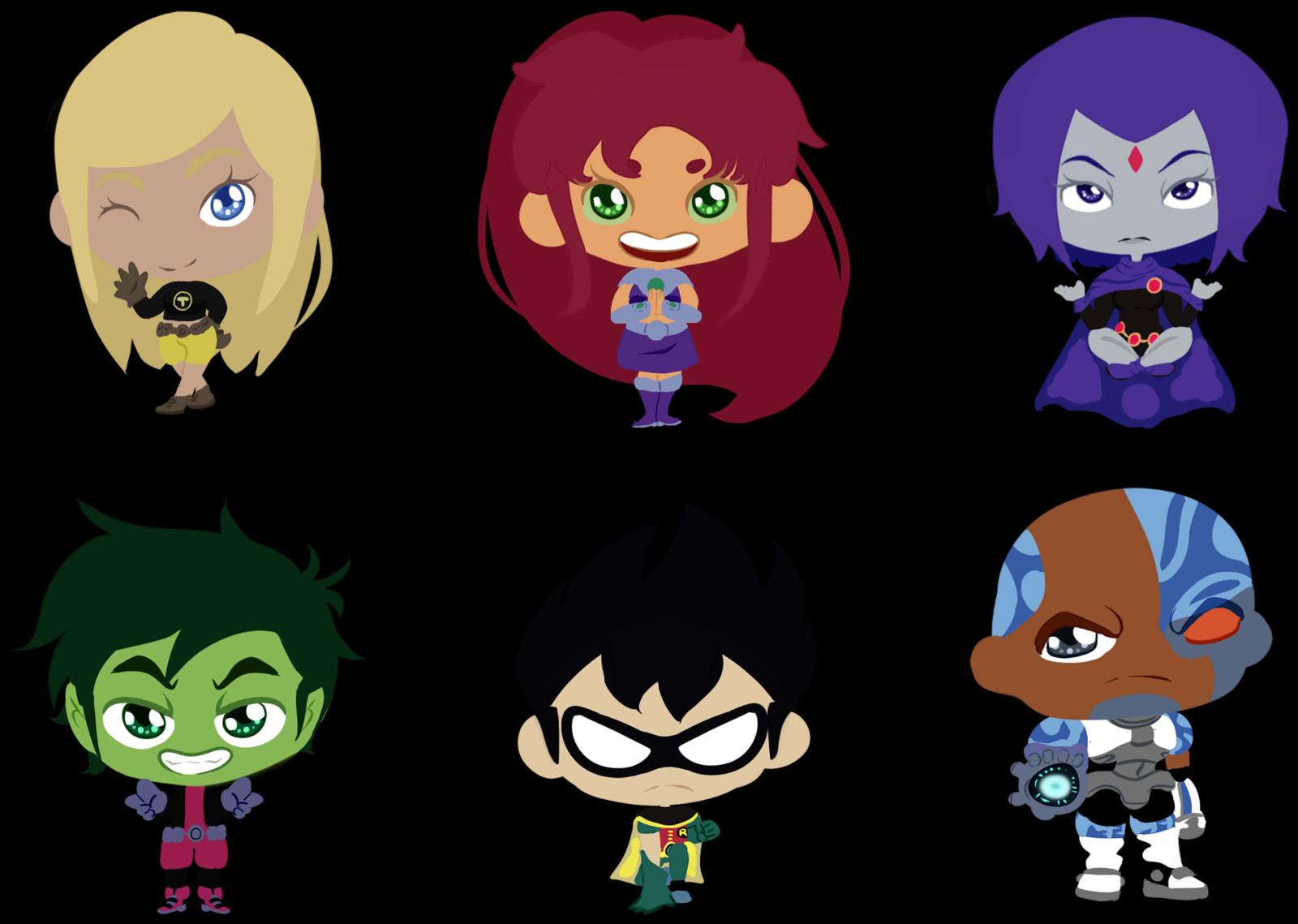 2883x2053 Teen Titans Go Characters Cute Version
