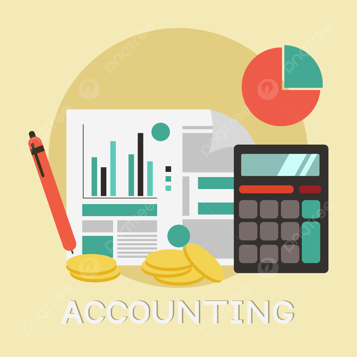 1200x1200 Original Font Accounting Background