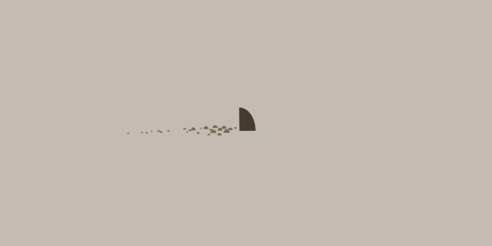 3840x2160 simple-shark-sea-illust-art-cute-wallpaper