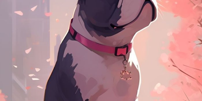 736x1600 Frenchie X Boston Terrier Sitting in