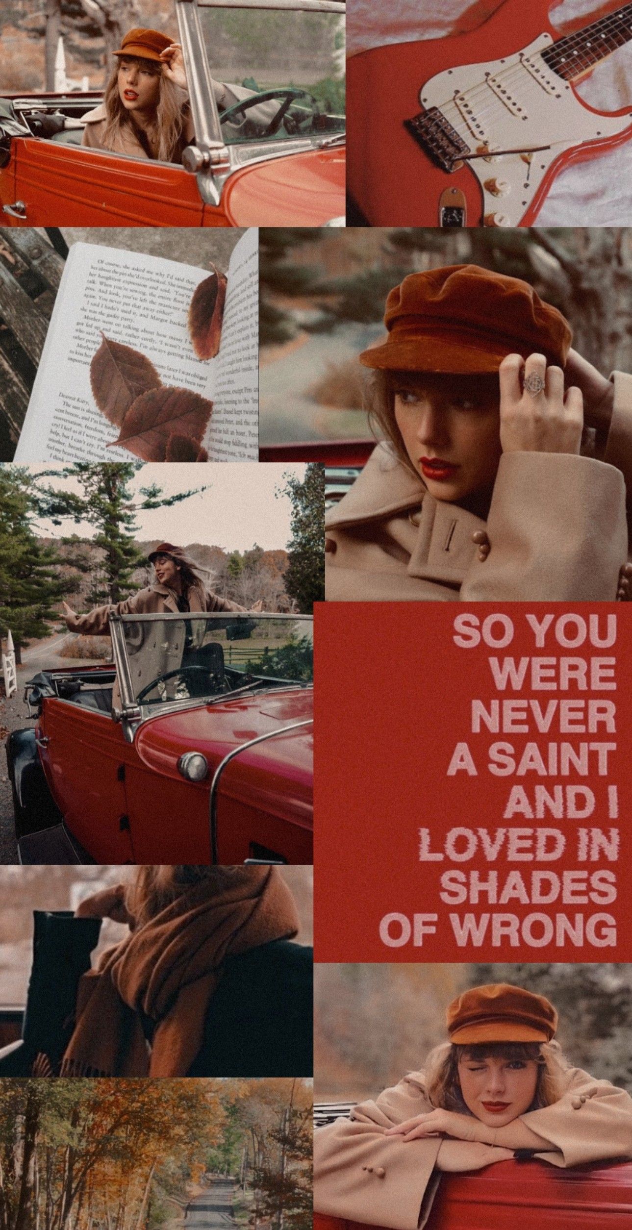 1289x2509 wallpaper Red (Taylor's Version)