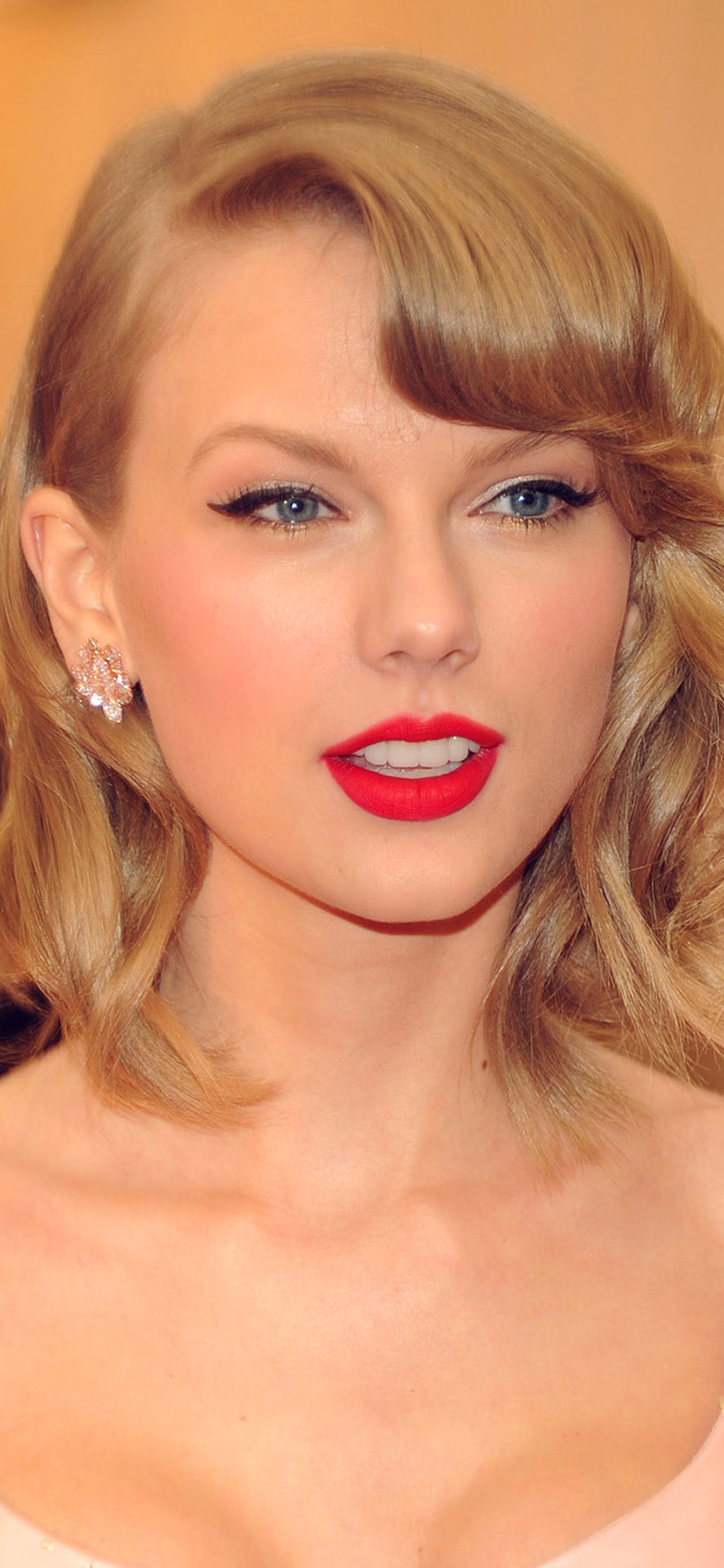 1125x2436 hr75-taylor-swift-girl-dress-red-lips