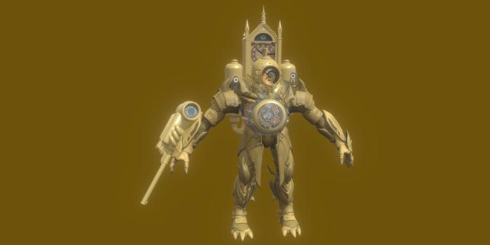 1920x1080 Titan Clock Man - 3D model by Rooms