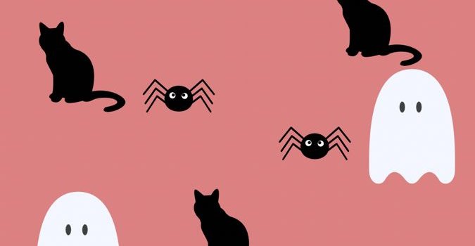 675x1200 Pink Halloween Wallpaper