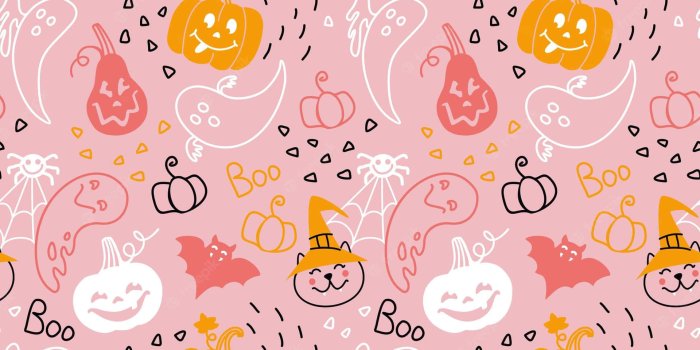1920x1920 Download Girly Halloween Pink Doodly