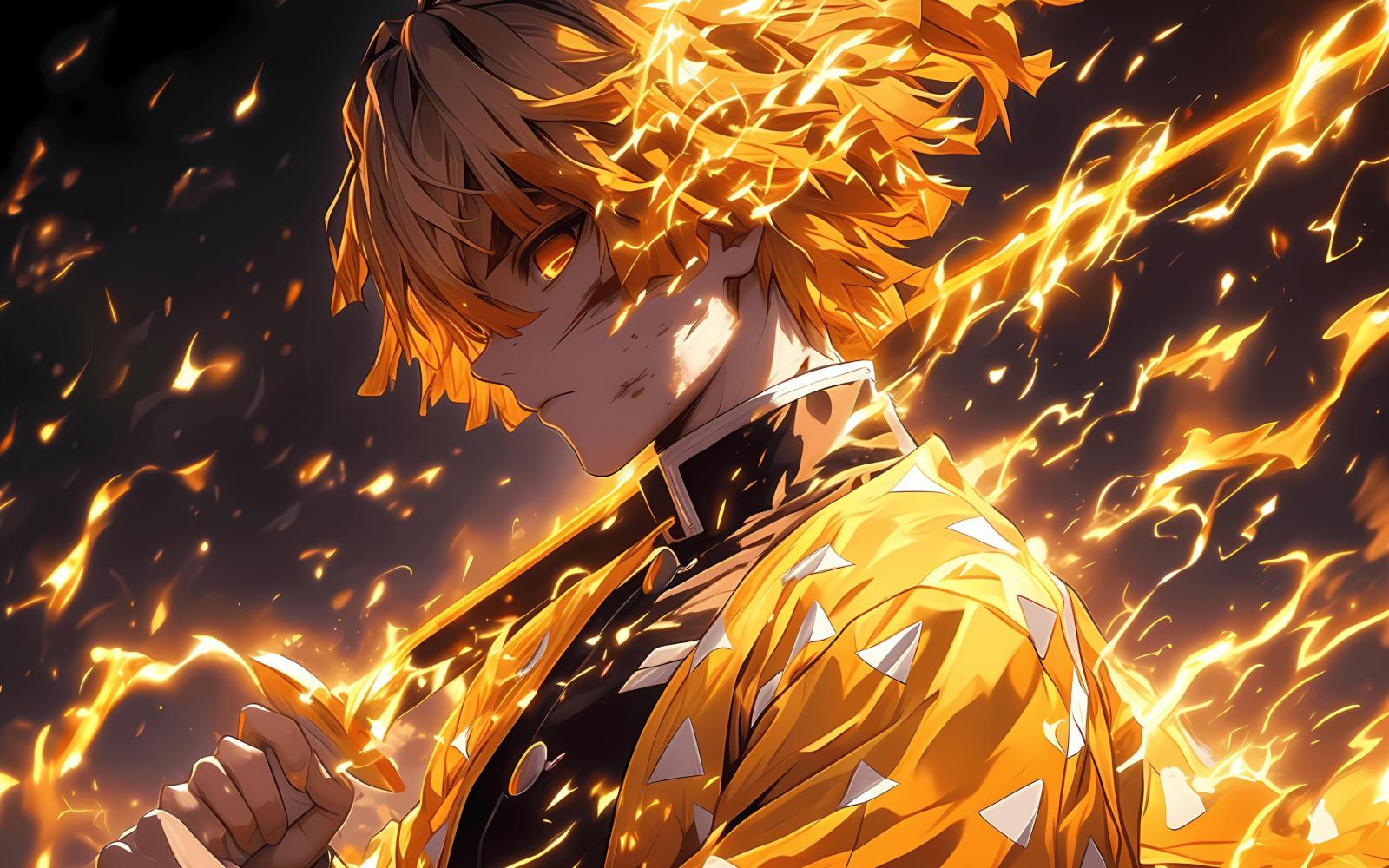 2880x1800 Zenitsu Agatsuma Wallpaper 4K, 5K