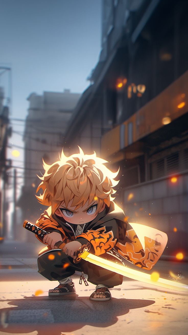 736x1308 Demon Slayer Zenitsu Agatsuma Wallpaper 4K