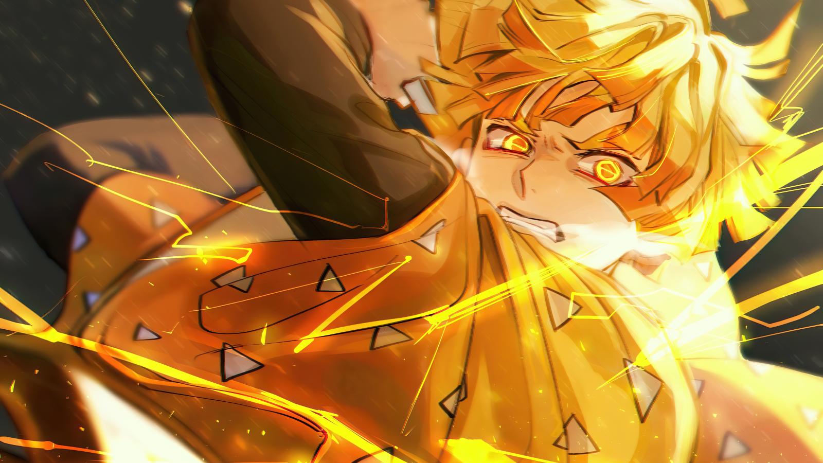 3840x2160 Zenitsu Agatsuma Kimetsu no Yaiba 4K