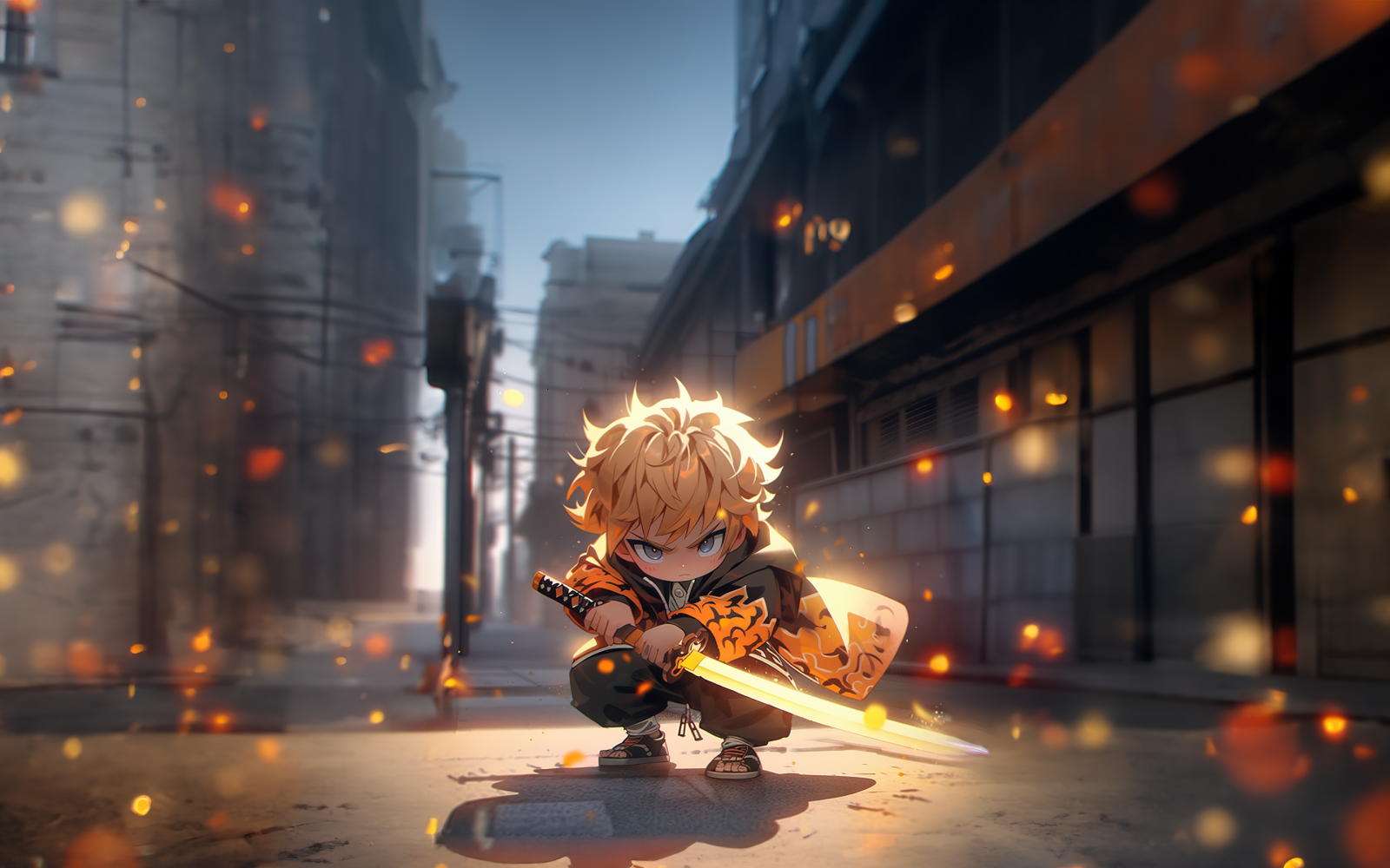 2880x1800 Zenitsu Agatsuma Wallpaper 4K, AI art