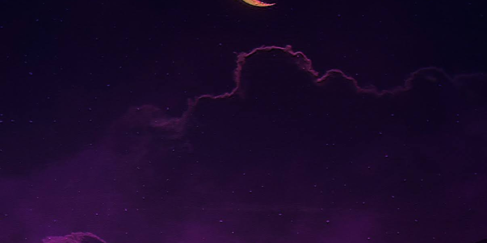 1000x2163 wallpaper iphone - purple sky moon