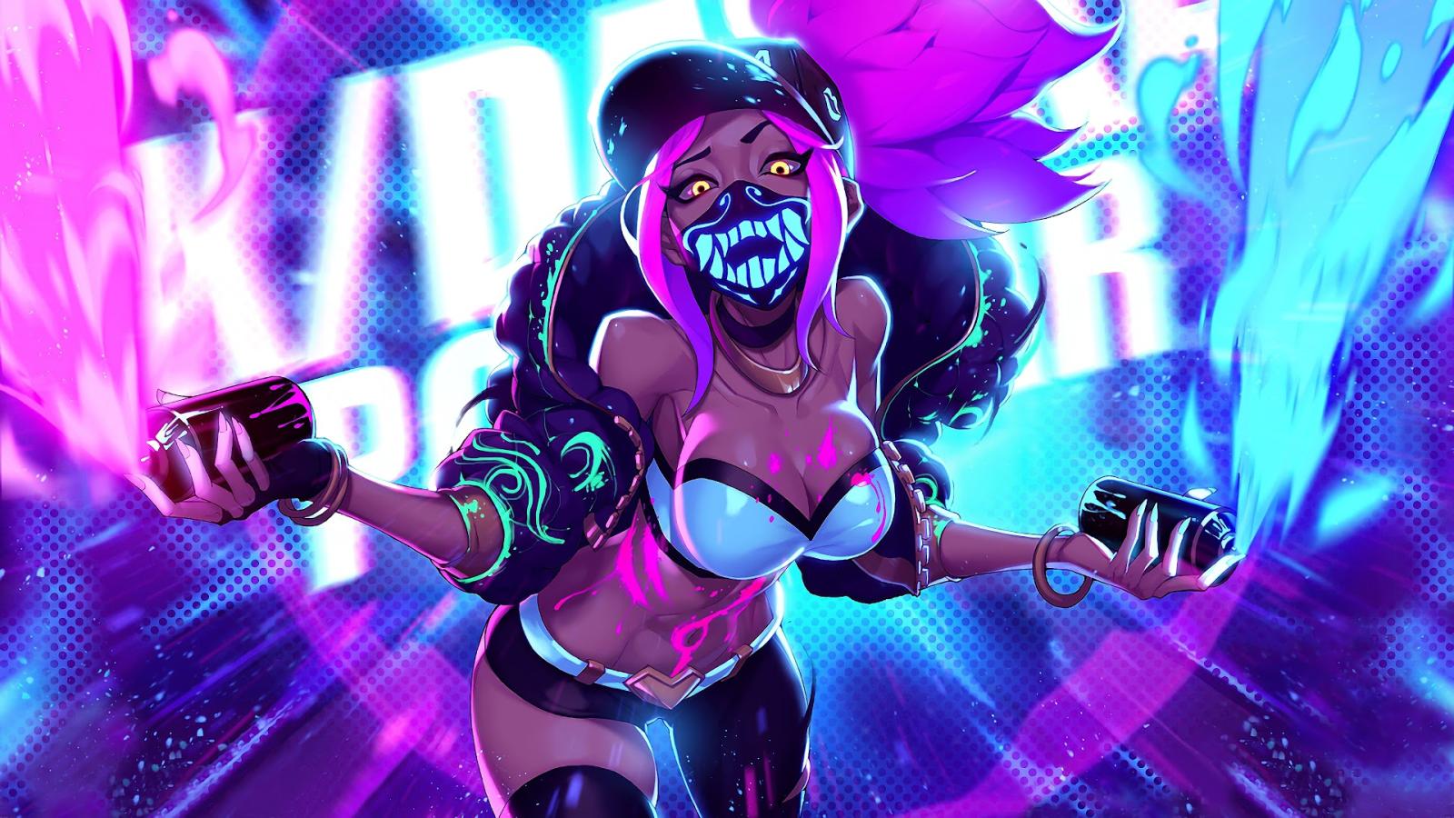 1920x1080 K/DA Akali HD Wallpaper - League of