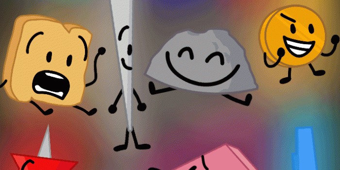 720x1520 BFDI phone wallpaper with the season 1