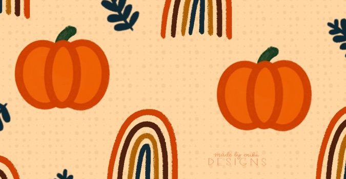 675x1200 Pumpkin rainbow phone wallpaper