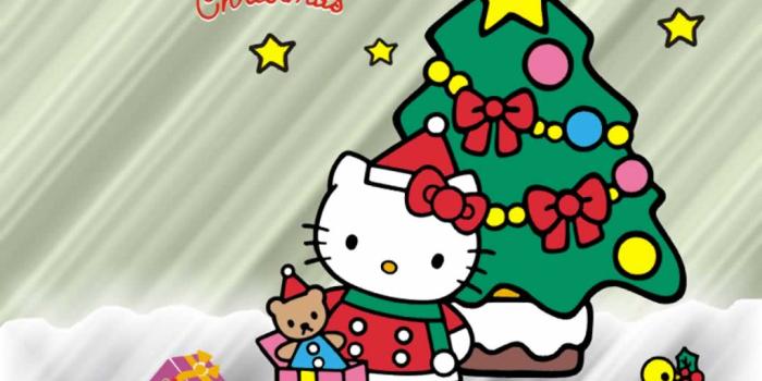 1024x768 Hello Kitty Christmas Wallpapers