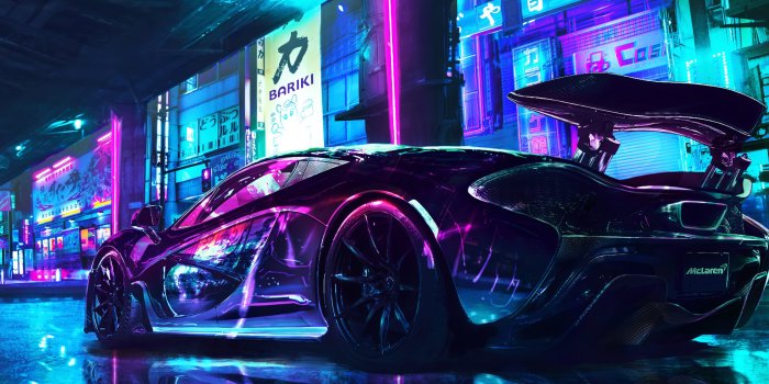 2560x1080 Cyberpunk Wallpaper 4K, McLaren