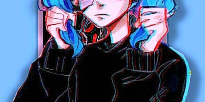 720x1520 Pink And Blue Sally Face Wallpaper