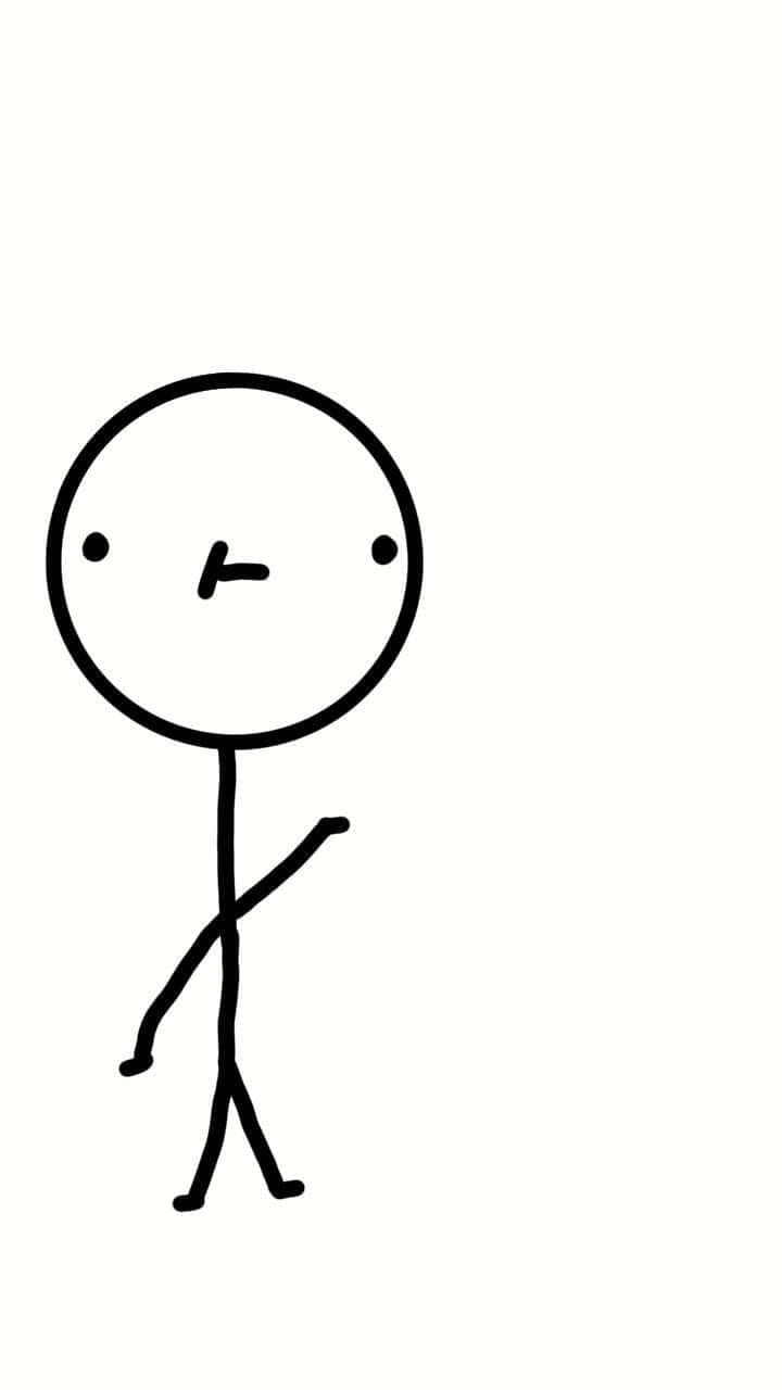 720x1280 A Careworn Stickman Illustration