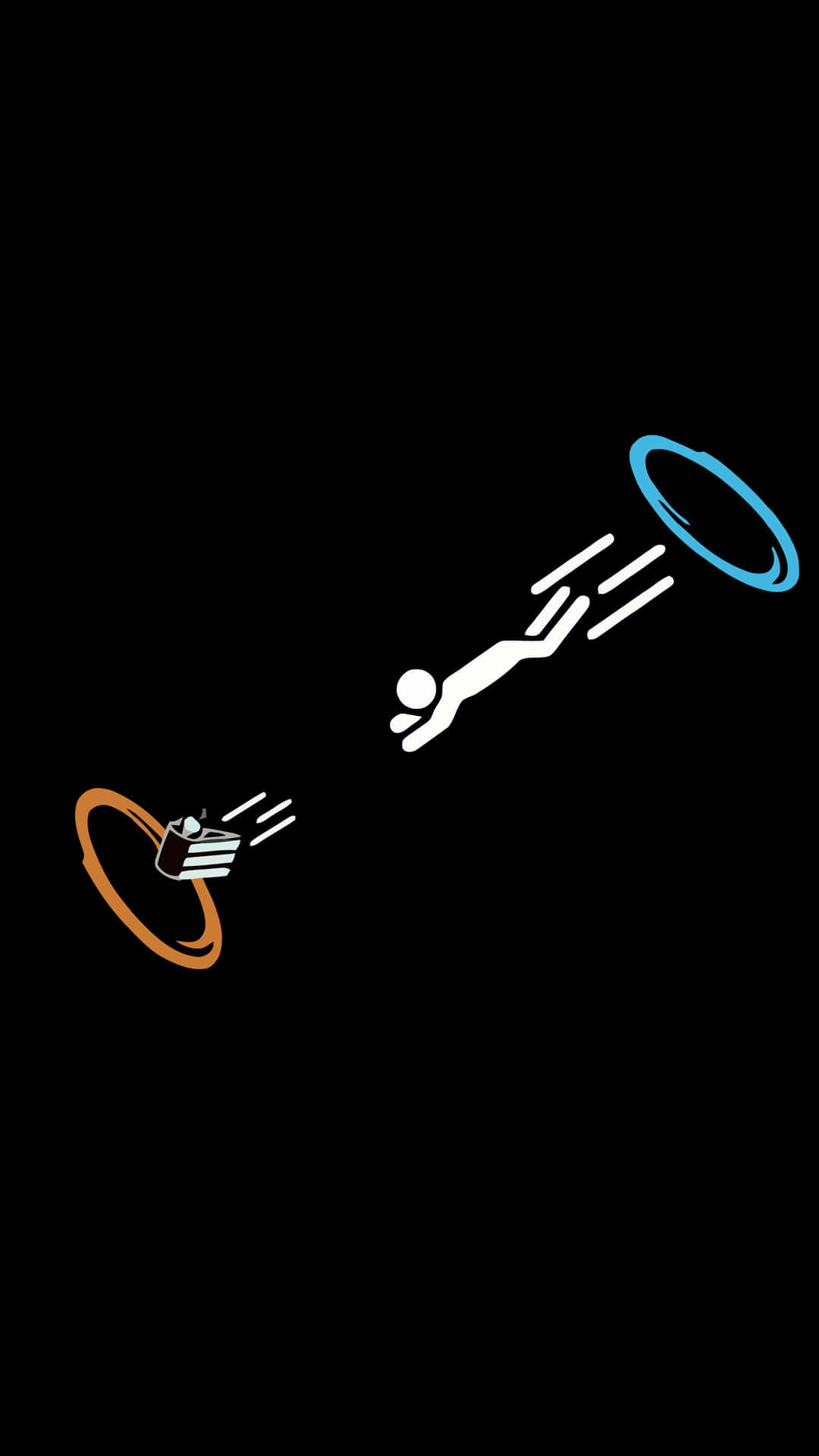 1080x1920 Download Portal Iphone Stick Man Flying
