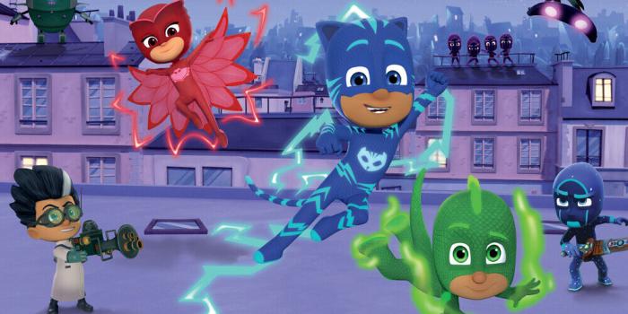 1000x798 Walltastic - PJ MASKS - Wallpaper Mural