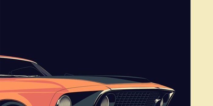 736x1472 1969 Mustang Boss Wallpaper