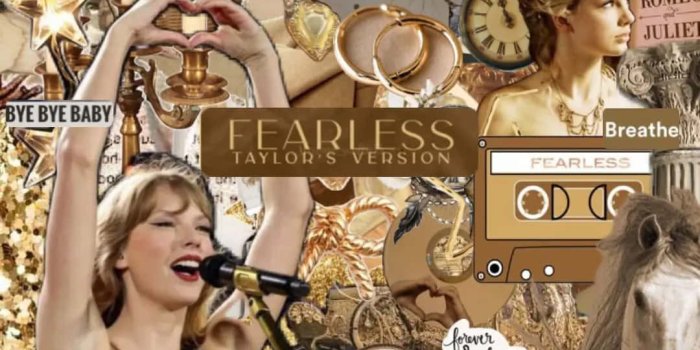 1080x1442 Taylor Swift Fearless Collage Wallpaper