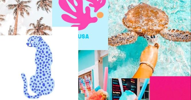 668x1200 preppy beach aesthetic photo collage