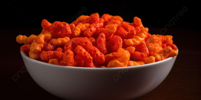 1200x673 Bowl Of Orange Colored Cheetos On Top