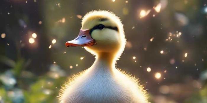 720x1260 A kawaii duck in a mystical enchanted