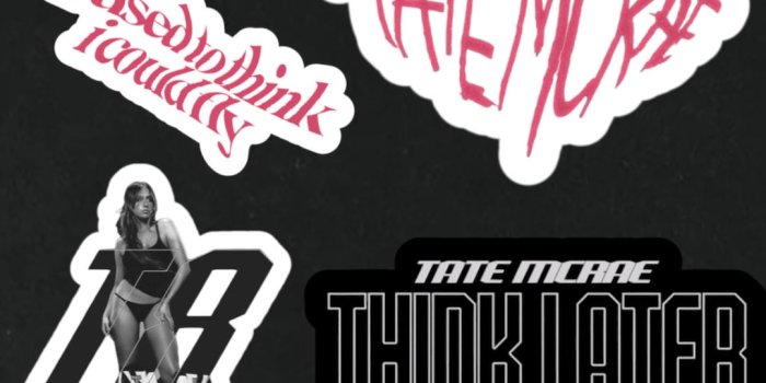 1080x978 Tate Mcrae Think Later Album Stickers