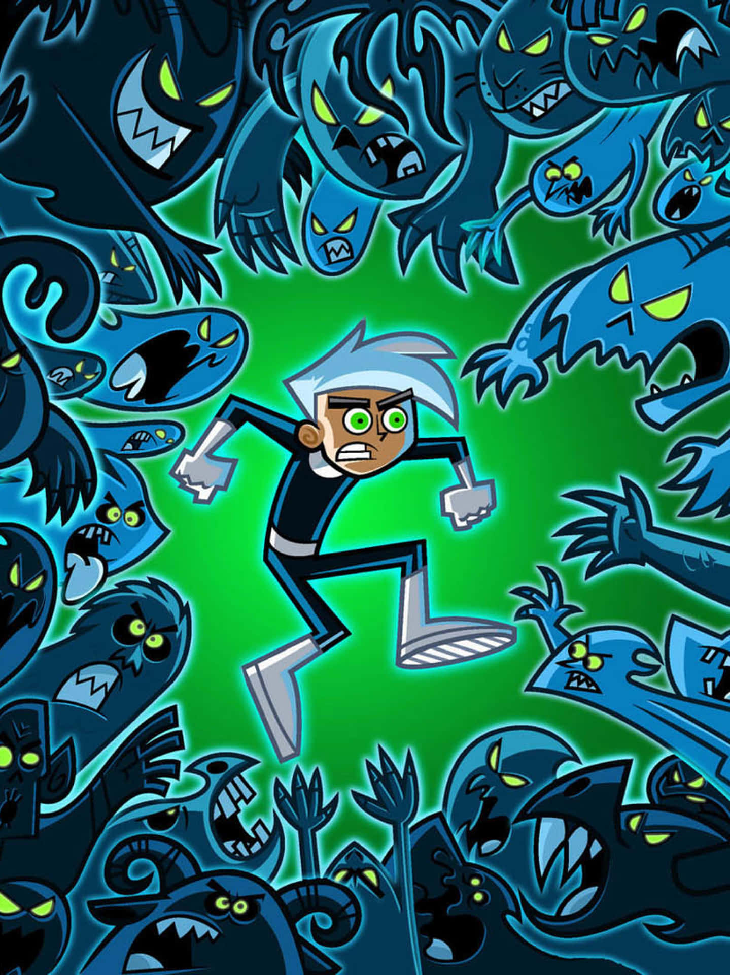 1439x1920 Download Danny Phantom Ghosts Wallpaper