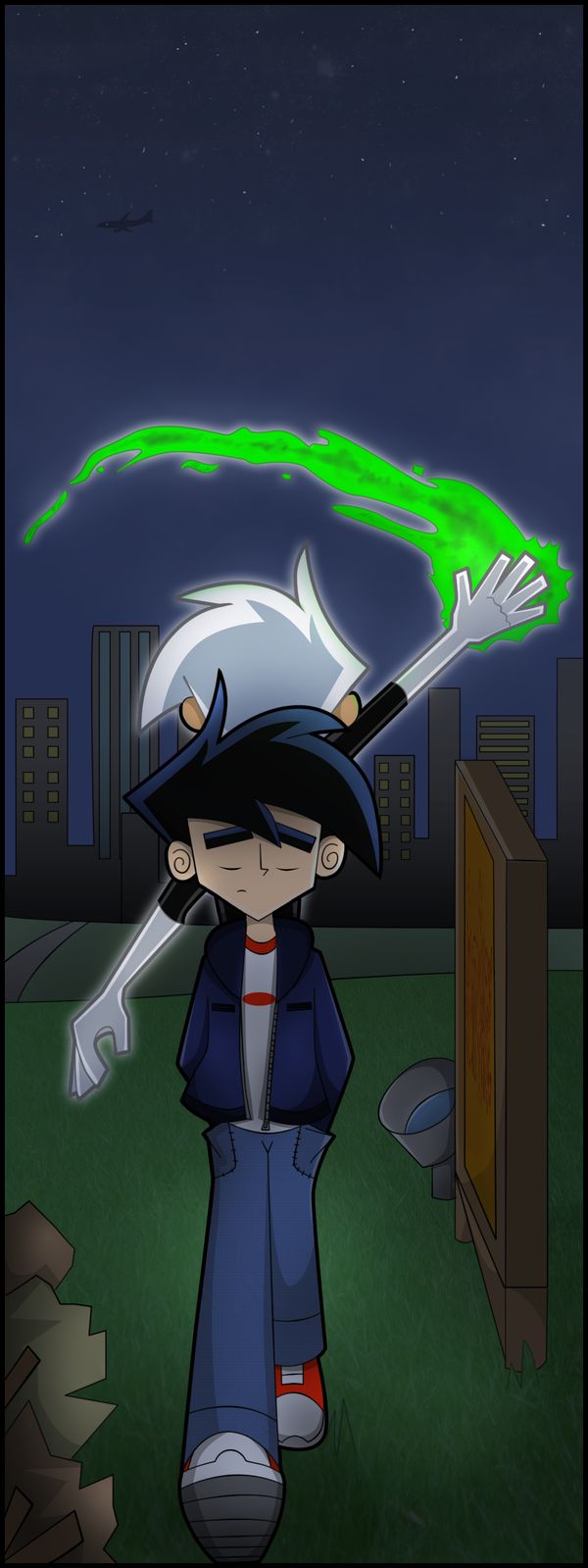 600x1599 Danny Phantom Sad Wallpapers