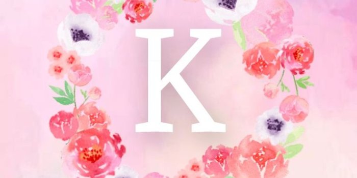 736x1309 Letter K Wallpaper | Pink wallpaper