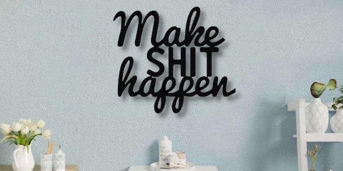 1601x1601 Metal Wall Decoration, Funny Metal Sign