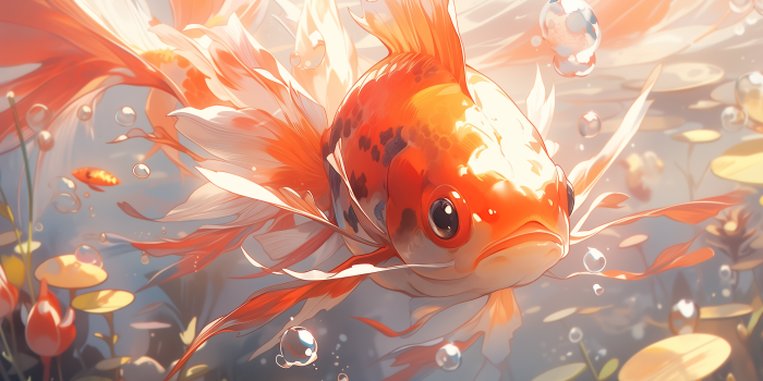 2912x1632 Vibrant Goldfish HD Wallpaper by Laxmonaut
