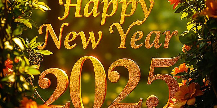 960x1234 Happy New Year 2025 Background