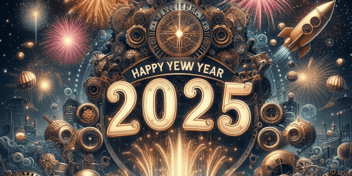 1024x1024 2025 Happy New Year Wallpapers