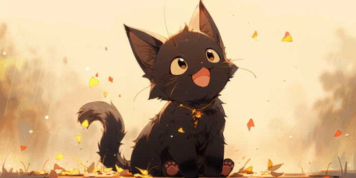 2184x1224 Charming Black Cat HD Wallpaper