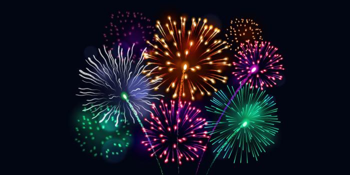 3840x2160 Year Fireworks 2025 Ultra HD Wallpaper