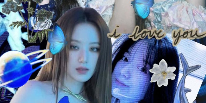 1080x1920 Blue Aesthetic Collage Wallpaper