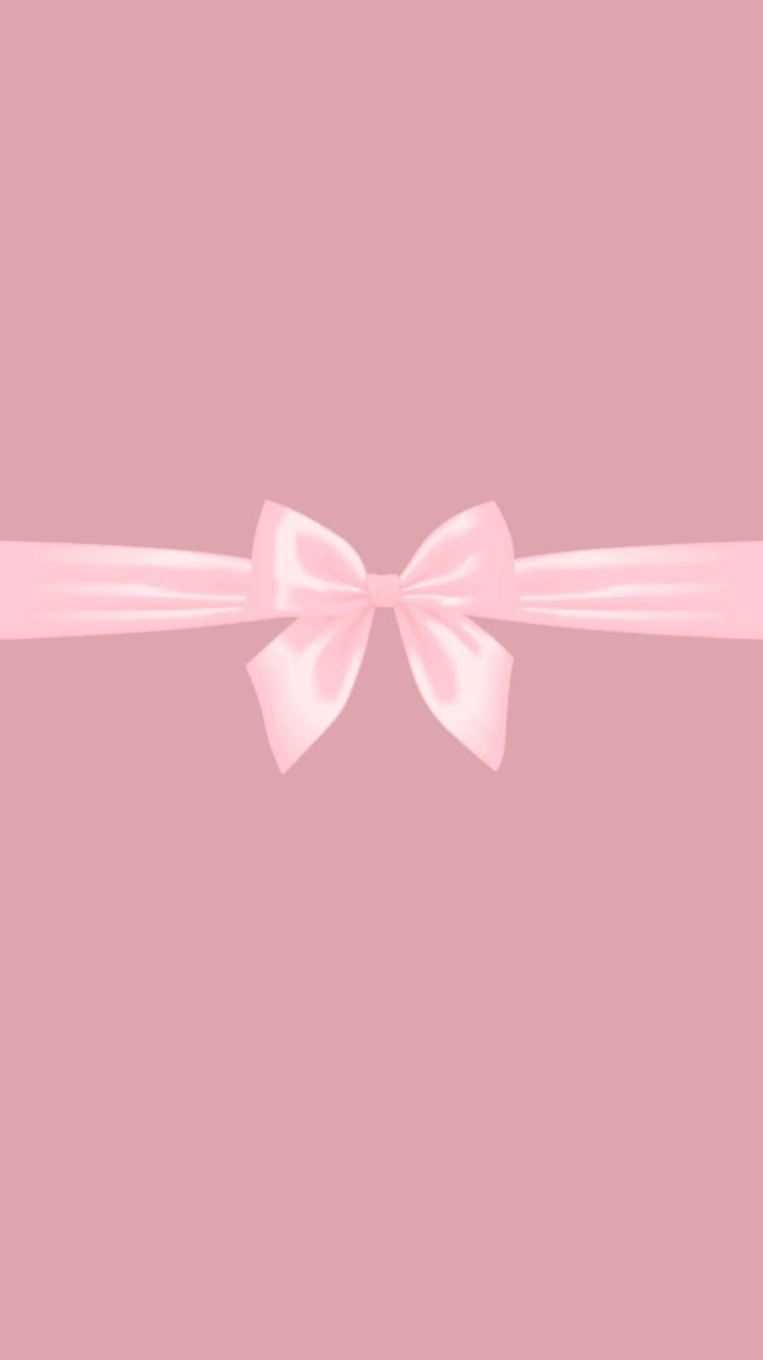 1078x1920 Pink Satin Bow Aesthetic Wallpaper