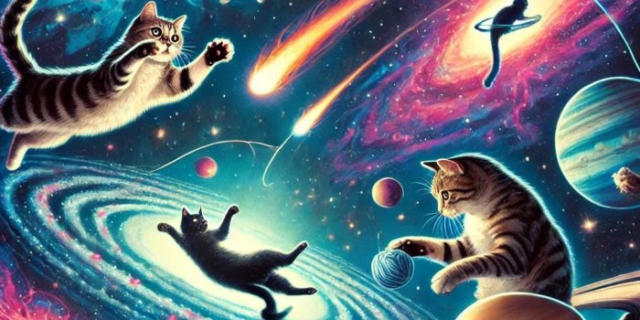 1024x1024 Stars. Whiskered Wanderers in a Cosmic