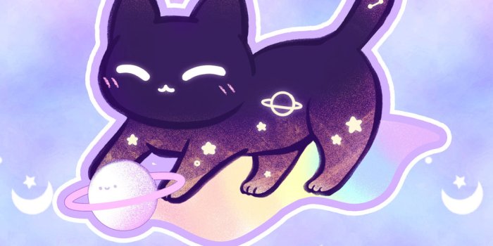 1024x1024 Kawaii Galaxy Cat 3