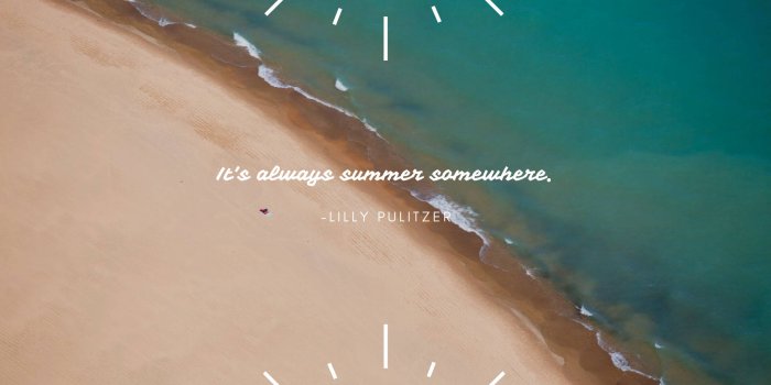 1920x1080 Summer Aesthetic Beach Quote Wallpaper