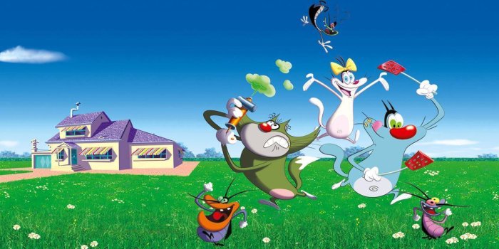 1262x720 Oggy And The Cockroaches Wallpapers