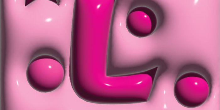 736x1367 L Bubble Letters Phone Screen