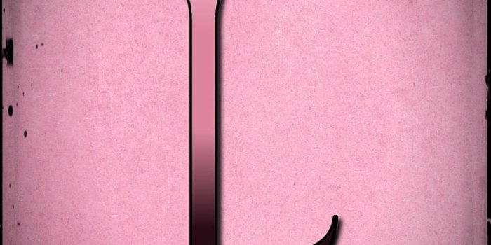 800x1422 Download Dark Pink Letter L Wallpaper