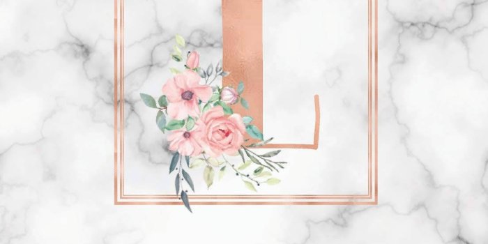 1103x1360 Fabulous Pastel Pink Letter L Wallpaper